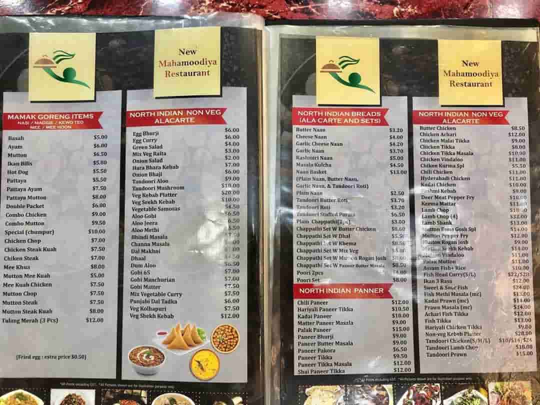 New Mahamoodiya Restaurant Singapore